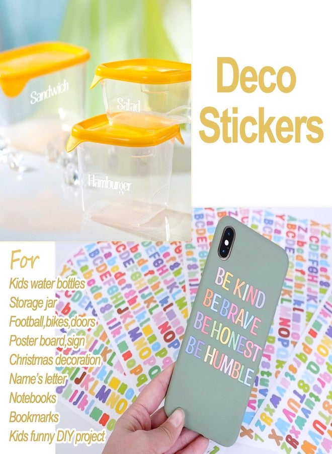 AVERZELLA 2500 PCS 12 Sheets Letter Stickers Small Multicolors Mini Deco Sticker Waterproof Alphabet Stickers 1/2" Half in Vinyl Stick On Letters for Scrapbooking, Water Bottle, Mailbox (0.5 Inch) - Image 4